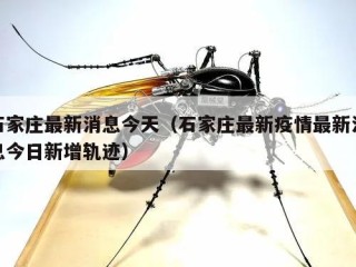 石家庄最新消息今天（石家庄最新疫情最新消息今日新增轨迹）